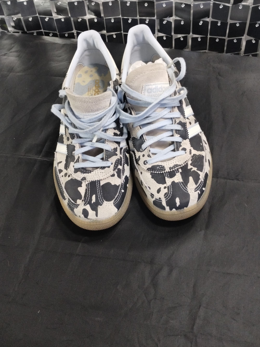 Adidas Women's White and Black Patterned Sneakers